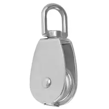 Стиль подъемный шкив из нержавеющей стали одиночный веревочный фиксированный/тяговый шкив