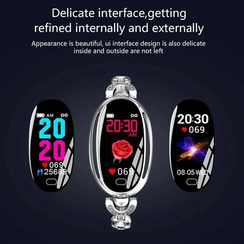 IP67 водонепроницаемые Смарт фитнес Браслет Шагомер часы для женщин Android reloj mujer