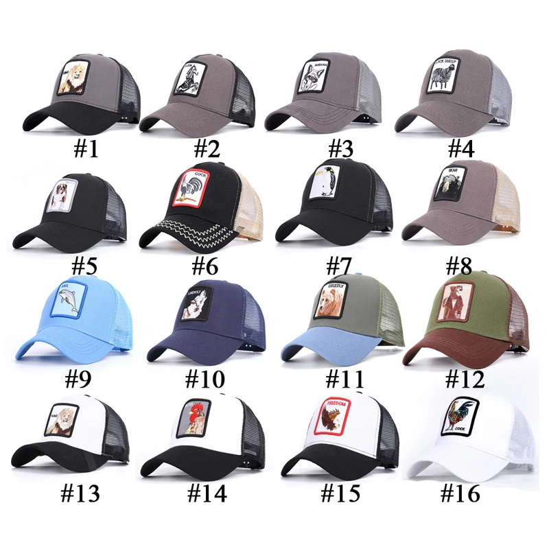 الأب تشن الأزياء قبعة بيسبول النساء الرجال تنفس شبكة قبعات للجنسين Snapback قبعة التطريز الحيوانات الورك هوب قبعة العظام موديس