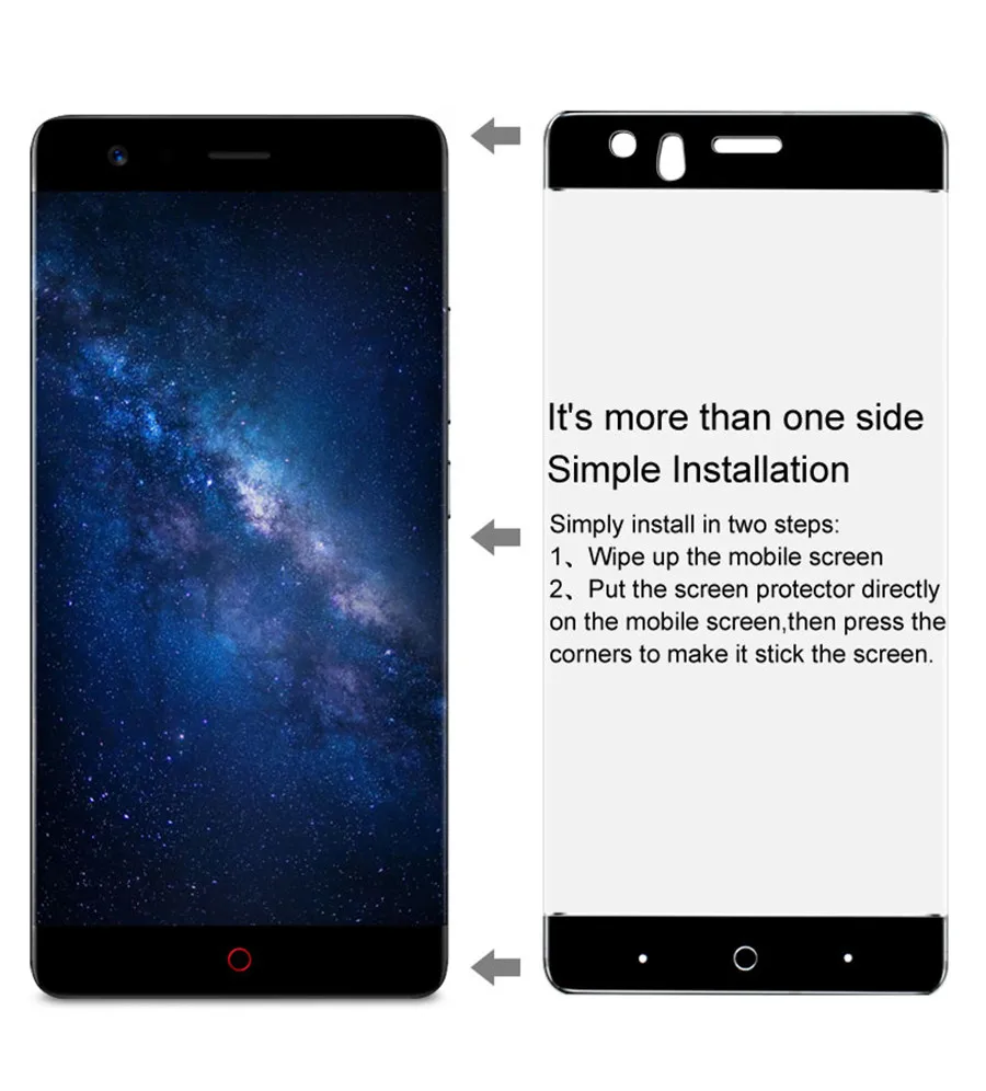 Imak,, полное покрытие, закаленное стекло для zte Nubia Z17, стекло 5,5 дюйма, премиум-класс, полная защита экрана, защитная пленка, безопасные чехлы
