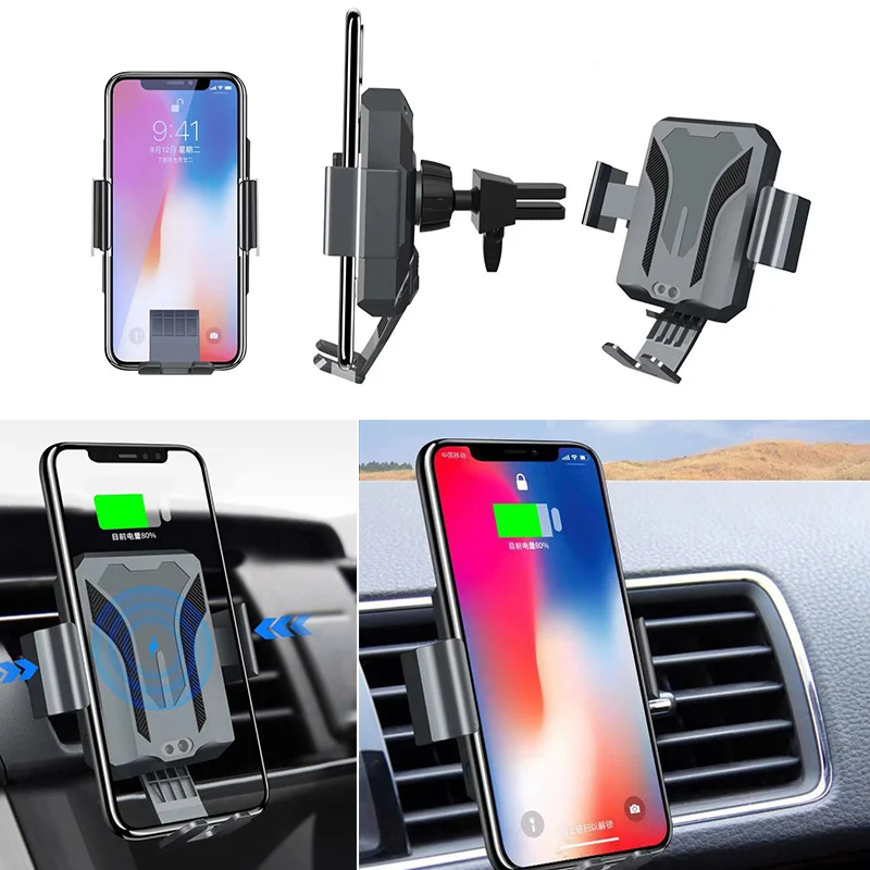 

Intelligent Infrared Sensor Car Wireless Charger Phone Holder for iPhone Samsung Huawei XR657