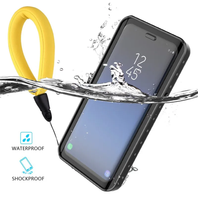 Waterproof Case For Samsung Galaxy S10 Plus Note 8 9 S7 edge S8 S9 plus Transparent Cover iPhone X XS MAX XR 7 6S 6 case |