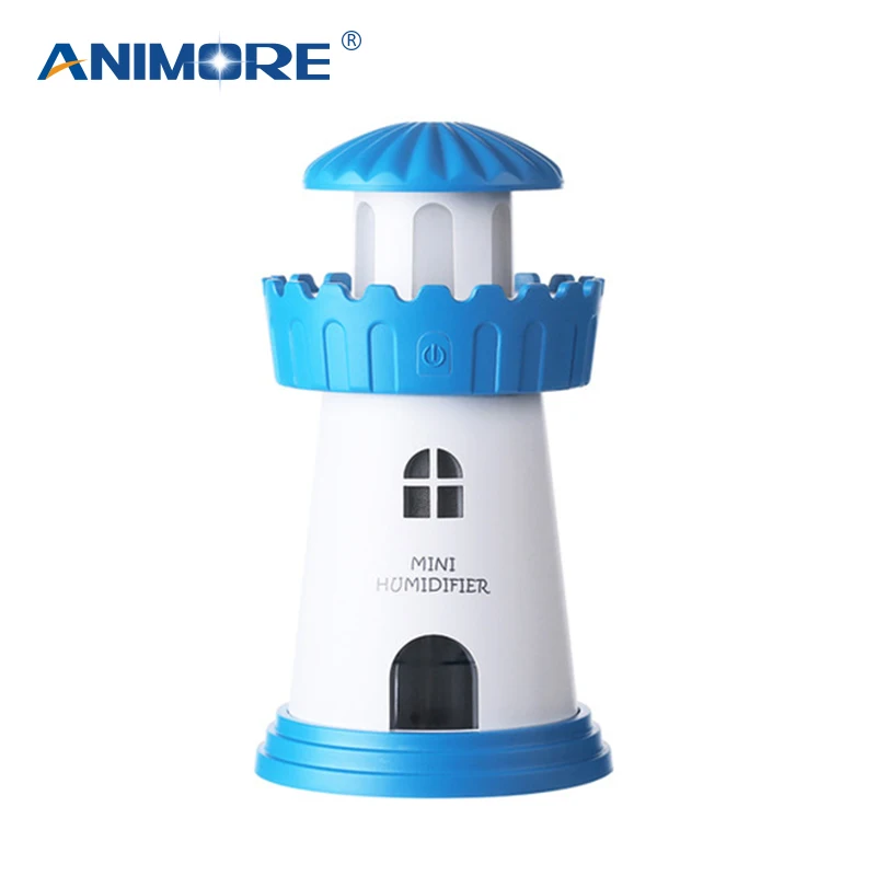 ANIMORE мини ультразвуковой увлажнитель воздуха тумана Fogger USB Мода Маяк светодио
