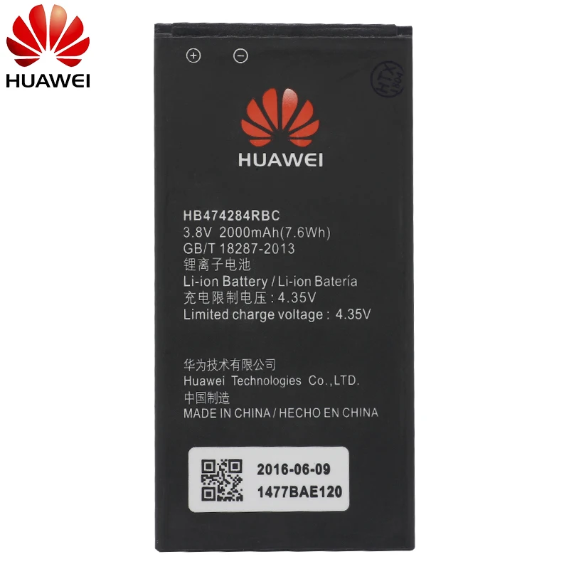Запасная Оригинальная батарея для телефона Hua Wei HB474284RBC Huawei y550 y560 y625 y635 g521 g620 y5 C8816