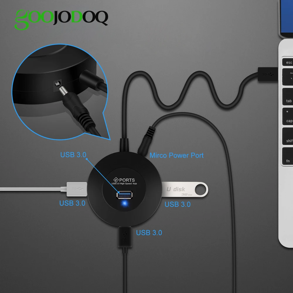 

For Macbook Usb c Hub Usb 3.0 With Power Adapter Usb-Hub 2.0 For Macbook For Huawei Xiaomi iphone Type c Hub Adapter Macbook pro