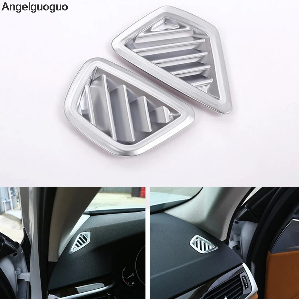 Angelguoguo For BMW 5 Series G30 G38 2017 2018 Front Inside Air Conditioning Outlet Vent  Frame Cover Kit Trim Left-hand Drive