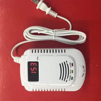 

Independent Plug in Combustible Natural Gas Detector LCD Display Gas Leak Alarm with Voice Warning Alarm Sensor