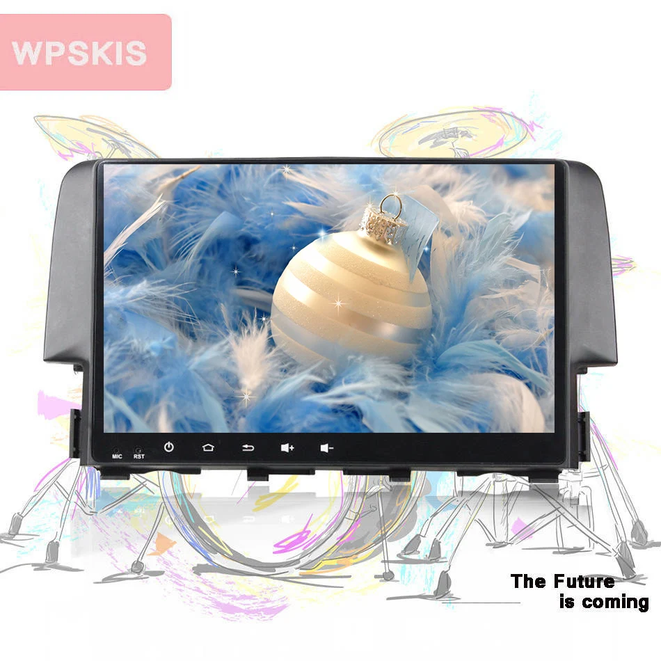 

Octa Core 9" Android 9.0 Car Head Unit for Honda Civic 2016 2017 2018 DVD GPS with Radio RDS Steering wheel free map Audio usb