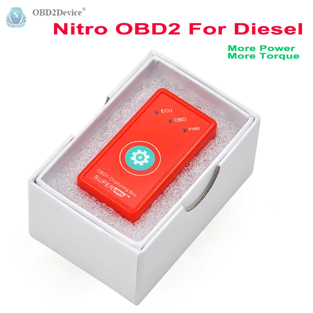 Superobd2 OBD II ЭБУ чип блок настройки подключи и Драйв интерфейс как Nitro obd2 Супер obd2 для дизельных транспортных средств с кнопкой сброса