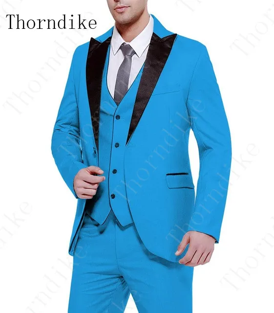 suits8 Thorndike новейший дизайн светло-зеленый Свадебный мужской костюм Жених выпускного вечера смокинг Terno Masculino мужской костюм из 3 предметов(куртка+ брюки+ жилет - Цвет: suits8
