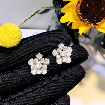 

New Brand Pure 925 Sterling Silver Jewelry OL Diva Ring For Women Wedding Silver Color Earring Top Quality Fashion Wholesale