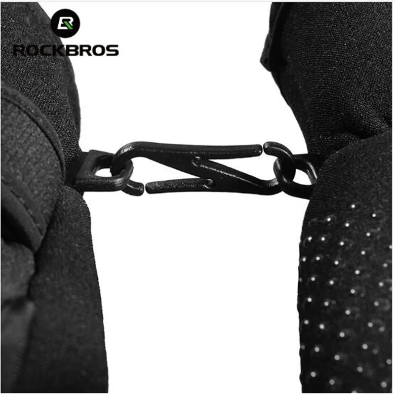 RockBros Winter Cycling Glove Full Finger Anti-slip Windproof Fleece Thermal Warm Silica Gel Long Bicycle Touch Screen Gloves