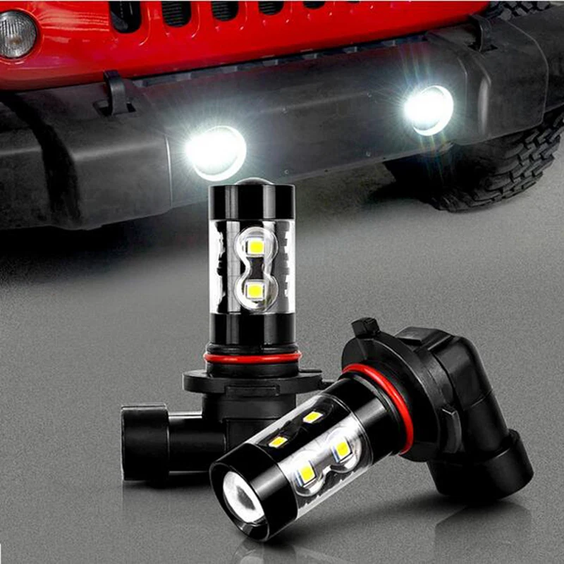 

2pcs H11 H8 80W LED Canbus 2835 SMD Bulbs White 3000K 6000K 8000K for BMW 325 328 335i e90 Fog Light Replacement LED Bulbs