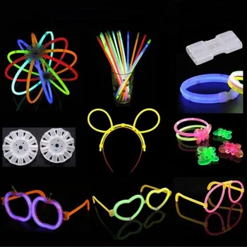 

Glow in the Dark Glasses Glow Stick Bright Neon Glasses Parties Festivals