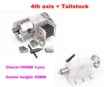 

CNC Tailstock and Rotary Axis, A Axis, 4th Axis, CNC Router Engraver Milling Machine