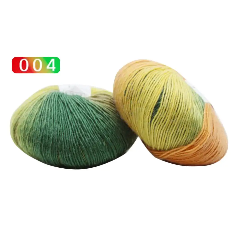 

15 Color Rainbow Pure Wool Gradient Color Thick Needle Sewing Hook Shawl Hat Scarf Wool Knitting Yarn