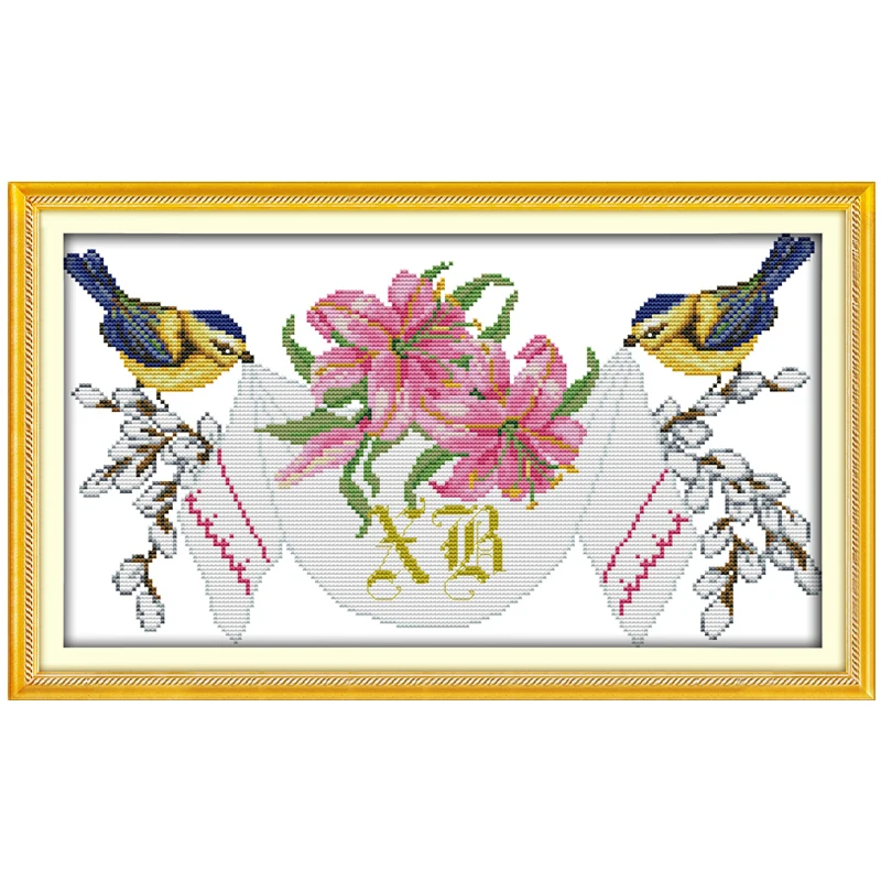 Wedding Anniversary Patterns Counted Cross Stitch 11CT 14CT Cross
