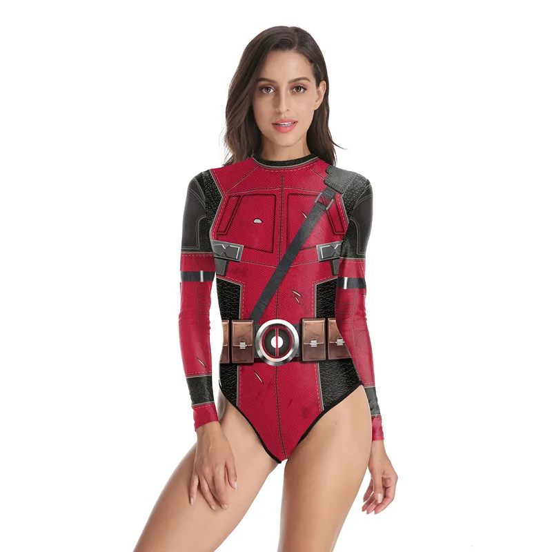 

Deadpool tankini swimsuits Cosplay Women Girls Sexy Bikini Swimwear Bodysuit Superhero Wonder Woman Jumpsuits Cosplay Costumes