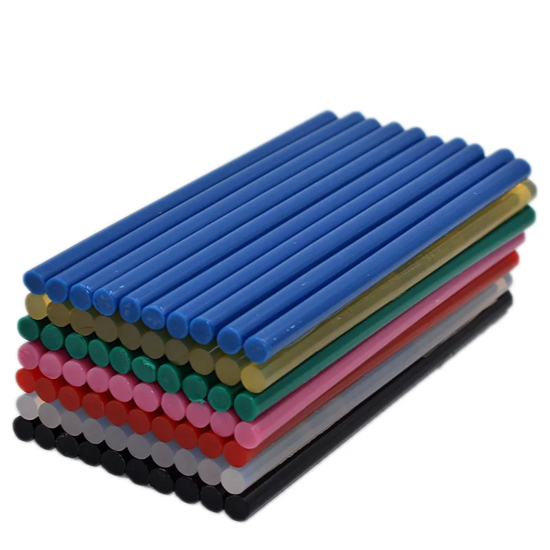 

10PCS 7mmx 150mm Non-Toxic Solid Color Hot Melt Glue Sticks For Electric Glue Gun Craft Album Repair Tools For Alloy Accessories