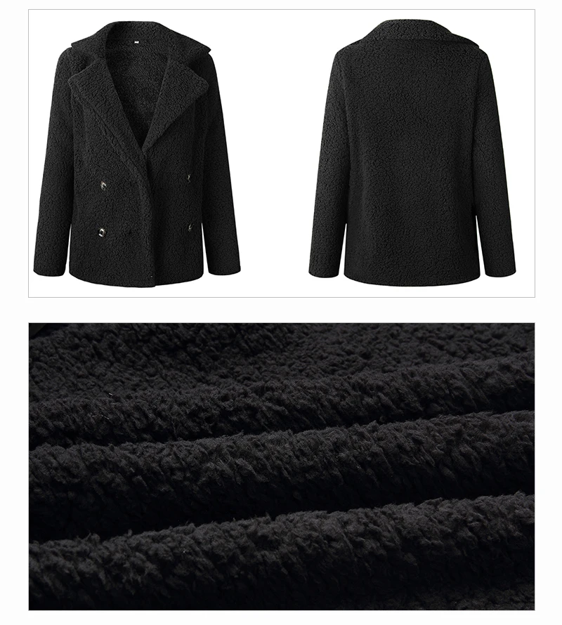 Warm Winter Coat Women Faux Fur Fleece Jacket Casual Woman Long Sleeve Overcoat Fourrure Femme 2018 Plus Size Coats And Jackets (14)