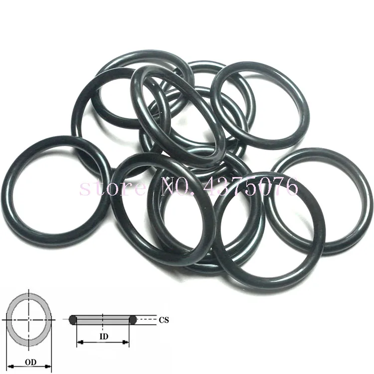 

84 85 86 88 90 92 94 95 99 100 104 105 109 110 113 114 115*2(OD*Thickness) Black NBR Rubber O Ring Washer O-Ring Oil Seal Gasket