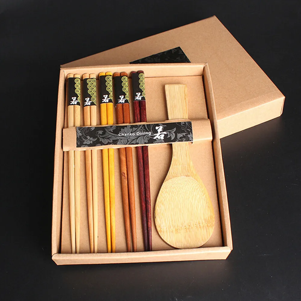 

Handmade Japanese Natural Chestnut Wood Chopsticks Set Value Gift Sushi Chinese food Tie line Value Gift High Quality
