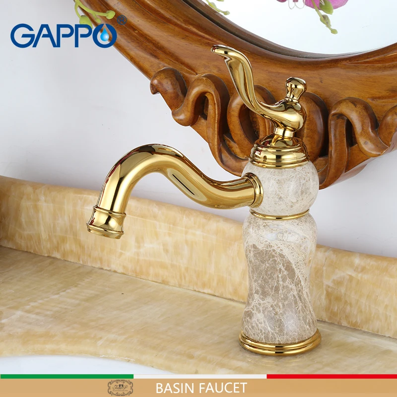 

GAPPO basin faucets golden tap mouth handle bathroom basin faucets griferia faucets bathroom mixer tap washbasin faucet