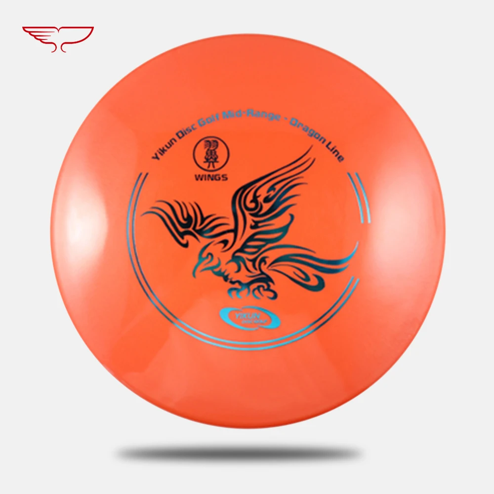 Профессиональный Yikun диск Гольф Средний Диапазон Дракон линия крылья оранжевый PDGA утверждение