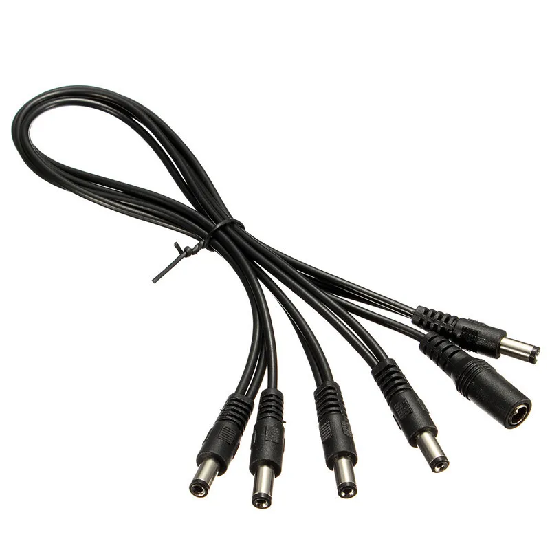 

Zebra 5 Way Guitar Effect Pedal Daisy Chain Power Supply Cable Splitter Copper Wire For Boss Black Electric Guitar Accessories