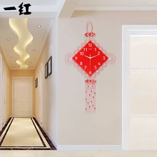 Decoration Art quartz watches A red modern living room watch creative quartz clock mute art simple fashion decorativ