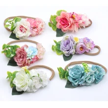 New Baby Flower Headband 6Colors Hair Bands Handmade Hair accessories for Children Newborn Toddler boho Headwear цена New Baby Flower Headband 6Colors Hair Bands Handmade Hair accessories for Children Newborn Toddler boho Headwear цены онлайн