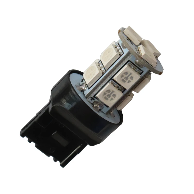 Автомобильные светодиодные лампы T20 7440 W21W 13 led smd 5050 13smd стоп сигнал белый красный