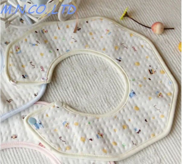 

New 100% cotton 25.5X24.5cm BIG SIZE baby' Cartoon Bibs & Burp Cloths for feeding 017