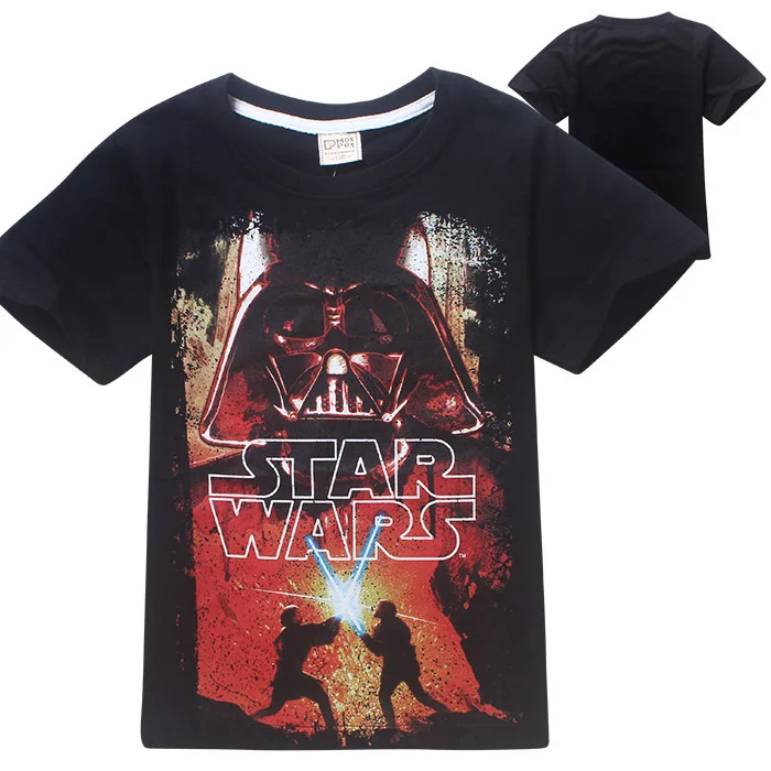 

2016 new cartoon baby boys t shirts star wars children t-shirts kids summer tops for 2-10Years designs Teen clothes girls tees