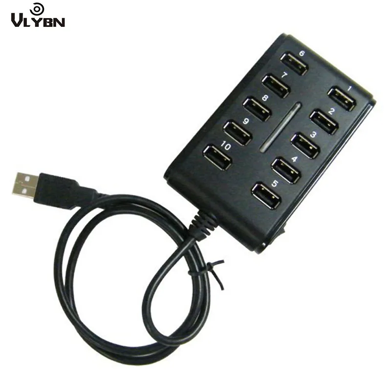 

High speed 2.0HUB ten port USB 2.0 HUB 10 double port HUB expansion switch with indicating lamp