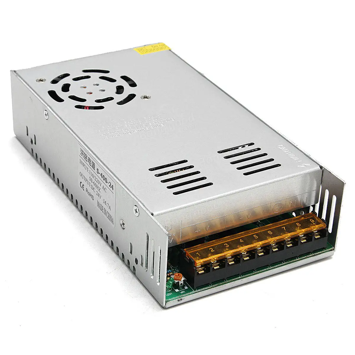 

AC 110-220V Input To DC 24V 17A 400W Switching Power Supply Driver Board For LED Strip