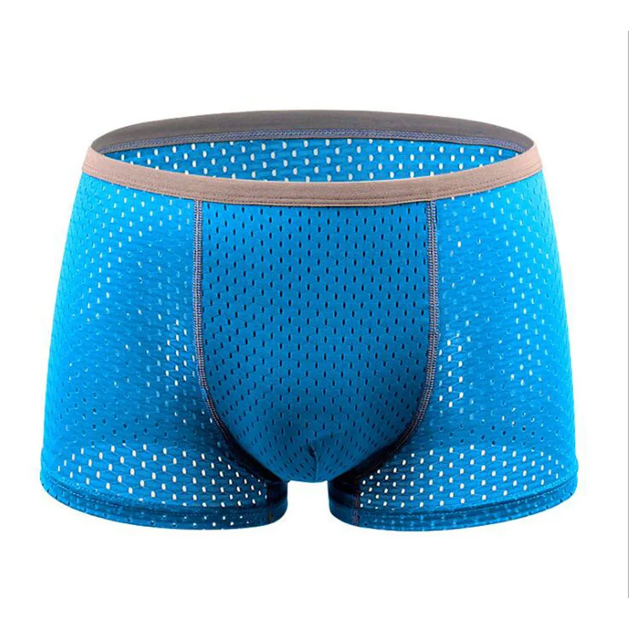 

Mesh style Super Big size men's male boxer shorts underwears pants comfortble wearing home solid colors cotton 8037 option