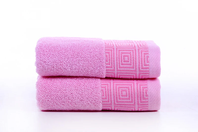 Hylidge 33*74 см хлопок ткань детское полотенце модное полотенце для лица с вышивкой мытье рук полотенце для лица дети купальное полотенце s - Цвет: Pink