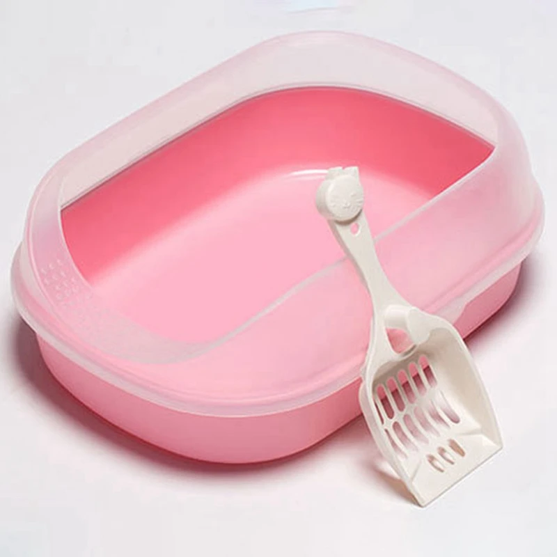 

Pet Dog Toilet Bedpan Cat Litter Box Semi-Closed Sand Basin Cat Dog Tray Teddy Anti-Splash Toilette Puppy Cat Indoor Home Plas