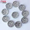 Cong Shao 10/12/14/16/18/20/30mm Round Stones And AB Crystals Flat Back Resin Rhinestones Applique DIY Wedding Dress Beads WC40 ► Photo 3/6