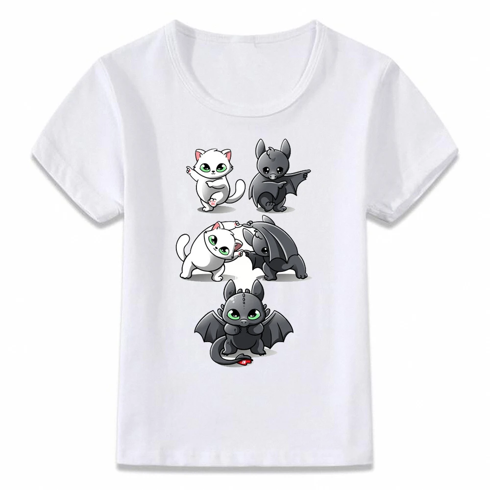 Детская футболка Беззубик Ночная фурия футболка для мальчиков и девочек футболка для малыша oal173 - Цвет: oal173k