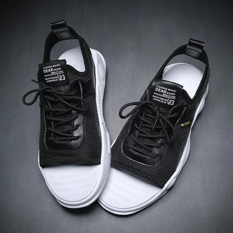 الصيف الدانتيل يصل الصنادل حذاء كاجوال الرجال صندل شاطئ في الهواء الطلق رجل Zapatillas دروبشيبينغ Sapato Krasovki تنيس Masculino Adulto الصيف الدانتيل يصل الصنادل حذاء كاجوال الرجال صندل شاطئ في الهواء الطلق رجل Zapatillas دروبشيبينغ Sapato Krasovki تنيس Masculino Adulto