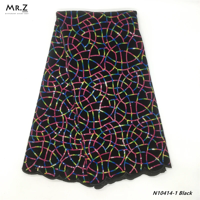 

Mr.Z 2019 Nigerian Latest French Lace Fabric Embroidery Net African Velvet Lace Fabric High Quality Dubai Tulle Lace With Sequin