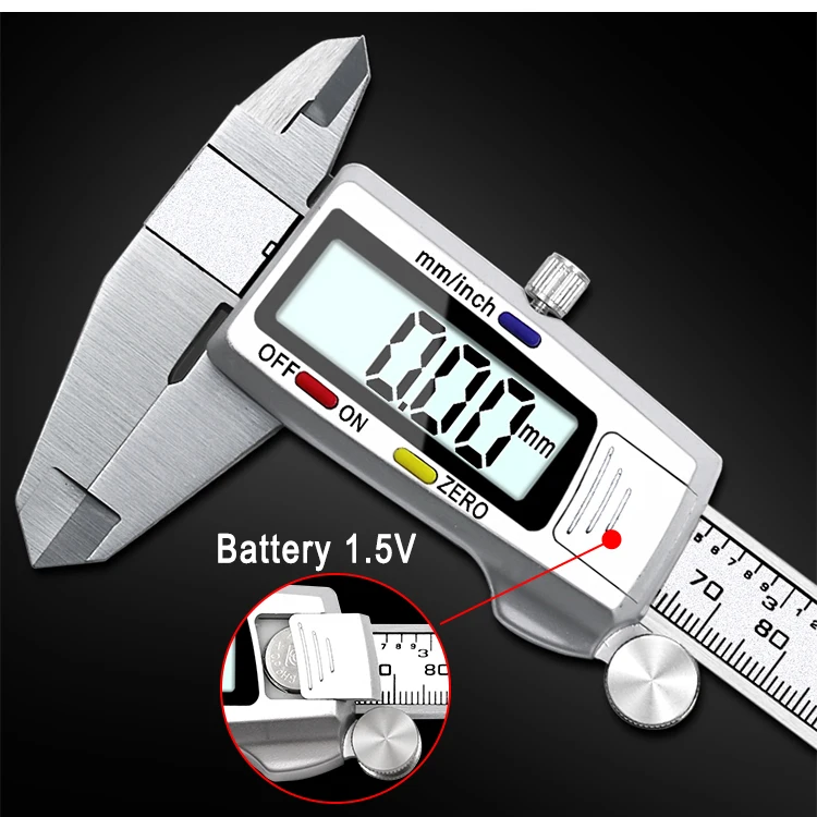 Color : Caliper BINGFANG-W 6-Inch 150mm Digital Calipers Stainless Steel Electronic Digital Vernier Caliper Metal Micrometer Measuring Tool Caliper Color : Caliper BINGFANG-W 6-Inch 150mm Digital Calipers Stainless Steel Electronic Digital Vernier Caliper Metal Micrometer Measuring Tool Caliper