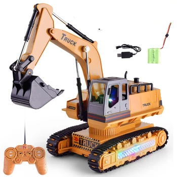 

Remote Control trucks 2.4G Rc Excavator Toys Simulation RC Truck Toy RC Engineering Car Tractor Crawler Digger toys For Gift