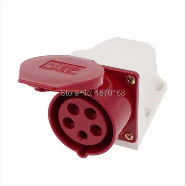 5 connecteur à broches 3 phases 380-415V étanche IP44 16A Industrial 3P