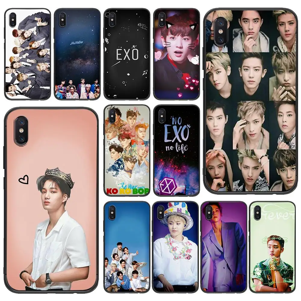

Boy band Exo Soft TPU For Xiaomi Redmi Mi6 8 9 A1 A2 F1 Plus Case Redmi 5 /5Plus M8 Lite Silicone Phone Back Case