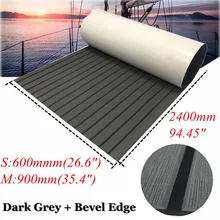 EVA искусственный тик настил для лодки яхты морской пол ковер 60x240 см/90x240 см EVA пена темно-серый в черном цвете аксессуары
