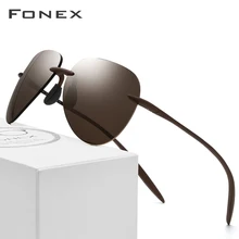 Ultem TR90 поляризационные солнцезащитные очки без оправы мужские ультралегкие новые высококачественные солнцезащитные очки для женщин с нейлоновыми линзами