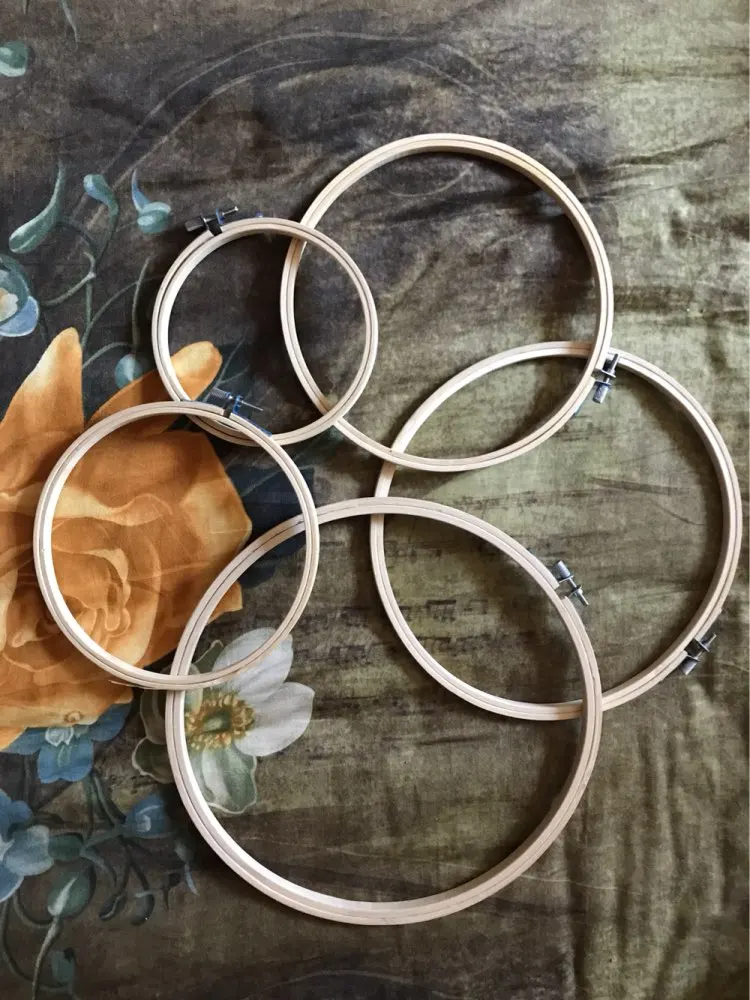 

6 Size 13-30CM Embroidery Hoops Wood Rings for Embroidery Frame Sewing Accessorie for Sewing Tambour Sewing Tools